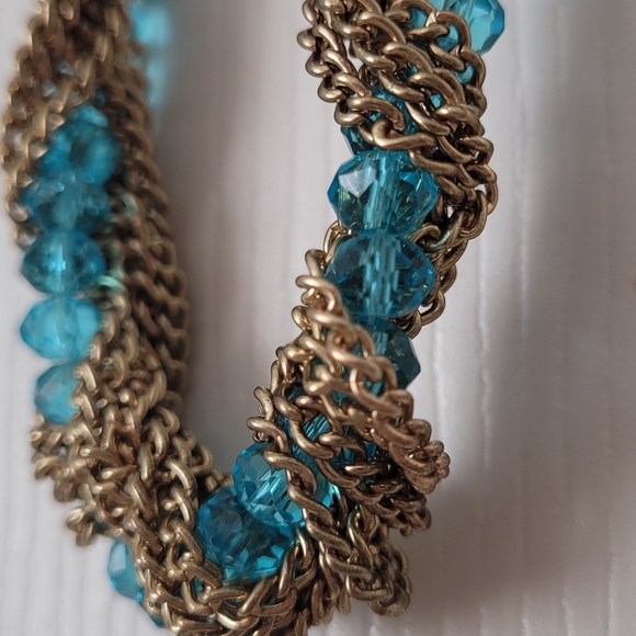 Beaded Chunky Gold Necklace, Forever 21 - Picture 3 of 7